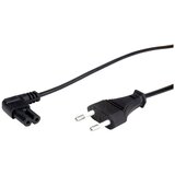 Roline value napajalni kabel euro ploski vtič pod kotom C7\, 2-polni\, črn\, 1\,8 m value 19.99.2088 tok priključni kabel črna 1.80 m, (20414640) | Shoptok.si