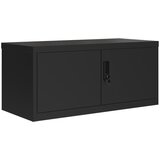 Ormarić za spise crni 90 x 40 x 145 cm čelični | shoptok.hr