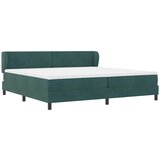  s opruga kutije Tamnozelena 200 x 200 cm Baršun | shoptok.hr