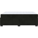 vidaXL Posteljni okvir z vzmetnico z vzmetnico Črna 140 x 200 cm Žamet | Shoptok.si