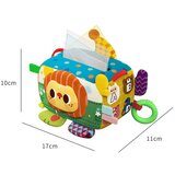 Woopie senzorna plišana kutija s maramicama, zvečkom i ogledalom | shoptok.hr