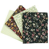  Tkanina za patchwork - zelena - 4 kom - 45 x 55 cm (pamučna tkanina) Cijene