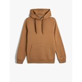 Koton Hooded Sweatshirt Kangaroo Pocket Detail Long Sleeve Cene