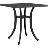  Vrtni stol crni 53 x 53 x 53 cm od lijevanog aluminija | shoptok.hr