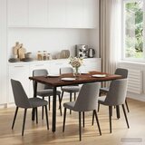  140 x 80 x 75 cm Čvrsto drvo akacije Tamno smeđa i crna | shoptok.hr