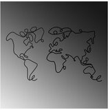 WALLXPERT dekorativni metalni zidni pribor world map led 257 | ePonuda.com