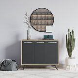 Hanah home Komoda Piffa 100x82x35cm Hrast-Antracit | Eponuda.ba