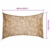  Kamuflažna mreža s torbom za pohranu 600 x 414 cm Pješčana | shoptok.hr