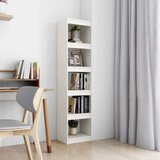 vidaXL knjižna omara za razdelitev prostora bela 40x30x167,5 cm | Shoptok.si