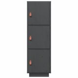  Visoka komoda siva 34 x 40 x 108,5 cm od masivne borovine | shoptok.hr