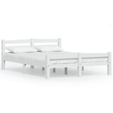  Okvir za krevet od masivne borovine bijeli 120 x 200 cm | Eponuda.com