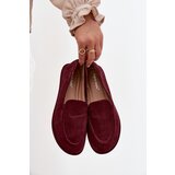 Boto Women's Loafers Made of Eco Suede Flat Bordeaux Miryelle | shoptok.hr
