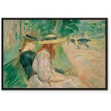  Slika - Berthe Morisot – Sur un banc de Bois de Boulogne 90x60 U crnom drvenom okviru | shoptok.hr