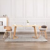 Furnova Jedilni stoli 2 kosa ukrivljen les in taupe blago, (21928972) Cene