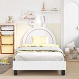  Otroški posteljni okvir z vznožjem Bela 80 x 200 cm PU, (5000104578) | Shoptok.si