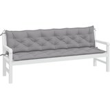  Jastuci za vrtnu klupu 2 kom sivo 200x50x7cm tkanine Oxford | shoptok.hr