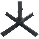 In Konzolni suncobran LED s aluminijskim stupom 400 x 300 cm crni | shoptok.hr