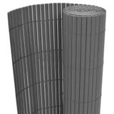 vidaXL Dvostranska vrtna ograja 110x300 cm siva | Shoptok.si