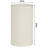 Brilagi abažur za stonu lampu tablon E27, prečnika 14 cm, krem boje | Eponuda.com