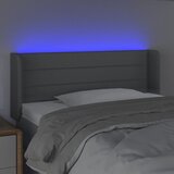  LED uzglavlje svjetlosivo 103x16x78/88 cm od tkanine | Shoptok.si