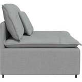  Modularni Sofa Centralni Modul s Jastucima Svijetlosivi 100 cm | Eponuda.com