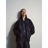Reserved - Bomber jakna s nabranim detaljima - mornarsko plava cijene