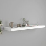 vidaXL Stenska polica bela 90x23,5x3,8 cm MDF Cene