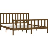  Posteljni okvir medeno rjav iz trdnega lesa 200x200 cm, (20646307) | Shoptok.si