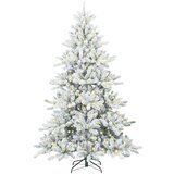 vidaXL Umjetno božićno drvce s nogom s 300 LED dioda Bijelo 180 cm PVC | shoptok.hr