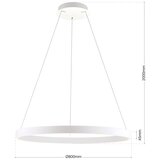 Orion led prigušiva luster na sajli kolk LED/80W/230V 2700/3000/4000K prečnik 80 cm, beo | Eponuda.com