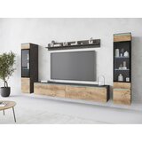 XXXL Dnevni Regal Vera I, Antracit, Barva Kostanja, Z Osvetlitvijo | Shoptok.si