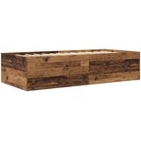  Okvir kreveta s pohranom s ladicama Staro drvo 80 x 200 cm Slike