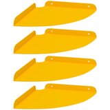  Lebdeća polica s policom s pohranom 4 pcs Žuta 24 x 24 x 2 cm | shoptok.hr