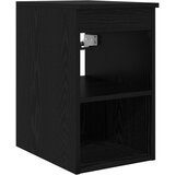 vidaXL Kopalniška omarica vmes Črni hrast 30 x 44,5 x 50 cm, (5000245944) | Shoptok.si