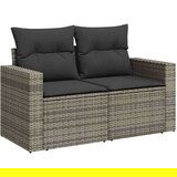 vidaXL 11-dijelni set vrtnih sofa od poliratana s jastucima sivi | shoptok.hr