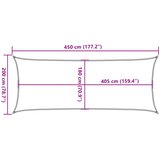  Jedro za zaštitu od sunca 160 g/m² bijelo 2 x 4,5 m HDPE | shoptok.hr