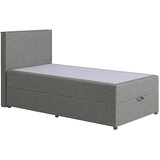 MID.YOU POSTELJA Z VZMETNICO 100 cm x 200 cm , tekstil, leseni material siva | Shoptok.si