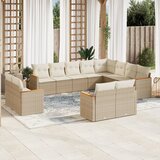 12-dijelni set vrtnih sofa od poliratana s jastucima bež | shoptok.hr