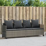 Maison Chic Ležalnik - Sončna ležalnik z blazinami siv poli ratan, (22042757) | Shoptok.si