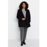 Trendyol Curve Plus Size Coat - Black - Basic Cijene