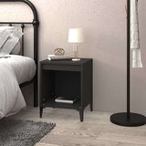  Nočna omarica črna 40x35x50 cm, (20730076) | Shoptok.si