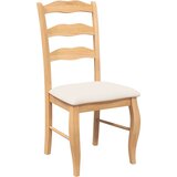  Blagovaonske stolice s jastucima 2 kom. Prirodno puno drvo guma | Shoptok.si