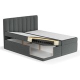 Maison de Rêve Temno siva boxspring postelja s prostorom za shranjevanje 160x200 cm Novento – | Shoptok.si