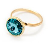Victoria Cruz basic gold prsten sa swarovski kristalom ( a2522-15da ) Cene