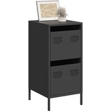 vidaXL Komoda črna 35x39x73,5 cm hladno valjano jeklo Cene