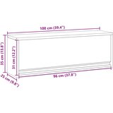  Ormar za alate s pohranom Crvena i siva 100 x 25 x 35 cm | shoptok.hr