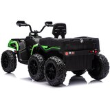  Baterijski Quad ATV 6 kotača s prikolicom JC606 24V 4x4 zeleni | shoptok.hr
