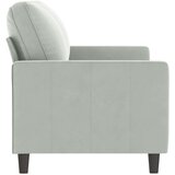 vidaXL Dvosed svetlo siv 140 cm žamet | Shoptok.si