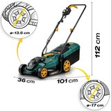 Humberg HM-612 električna kosilica 1400 W, širina košnje 34 cm | shoptok.hr