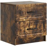  Noćni ormar s ladicama Dimljeni hrast 43 x 34,5 x 44,5 cm | shoptok.hr
